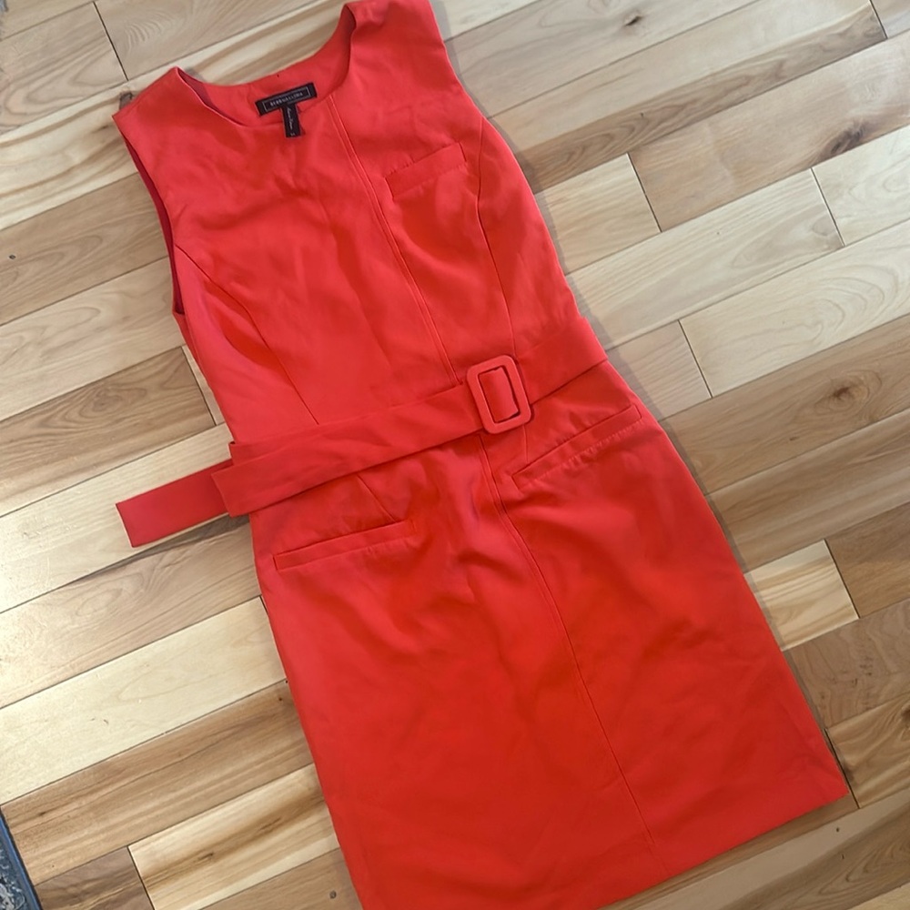 BCBG Maxazria belted sheath dress XS